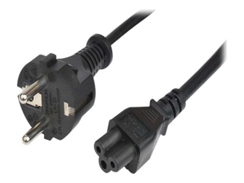 Prokord Strömkabel 10m CEE7/7 C5 coupler Svart
