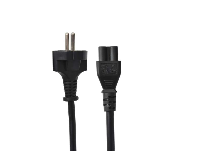 Prokord Strömkabel 10m CEE7/7 C5 coupler Svart