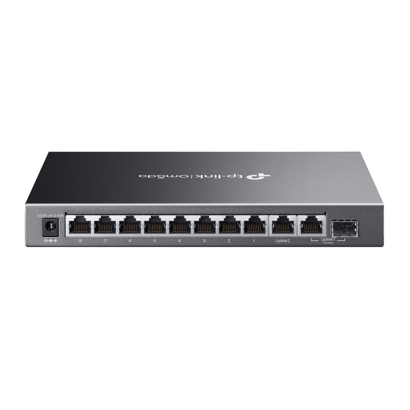 TP-Link Omada ES210GMP nettverkssvitsj Administrert Gigabit Ethernet (10/100/1000) Power over Ethernet (PoE) Svart