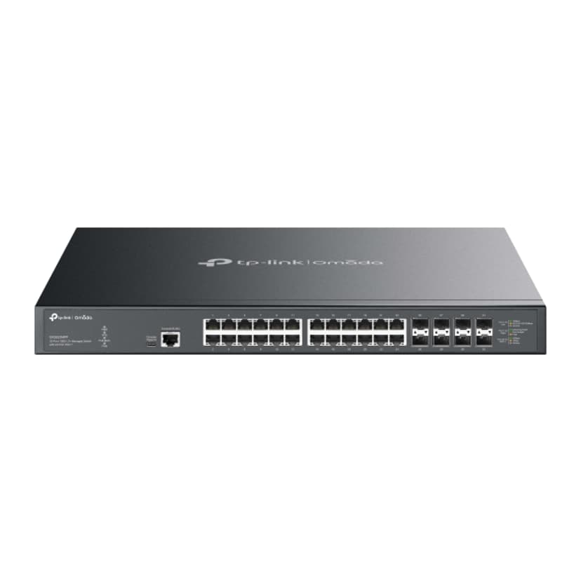 TP-Link Omada SX3832MPP netværksswitch Managed L2+ 10G Ethernet (100/1000/10000) Power over Ethernet (PoE) DIN skinne Sort