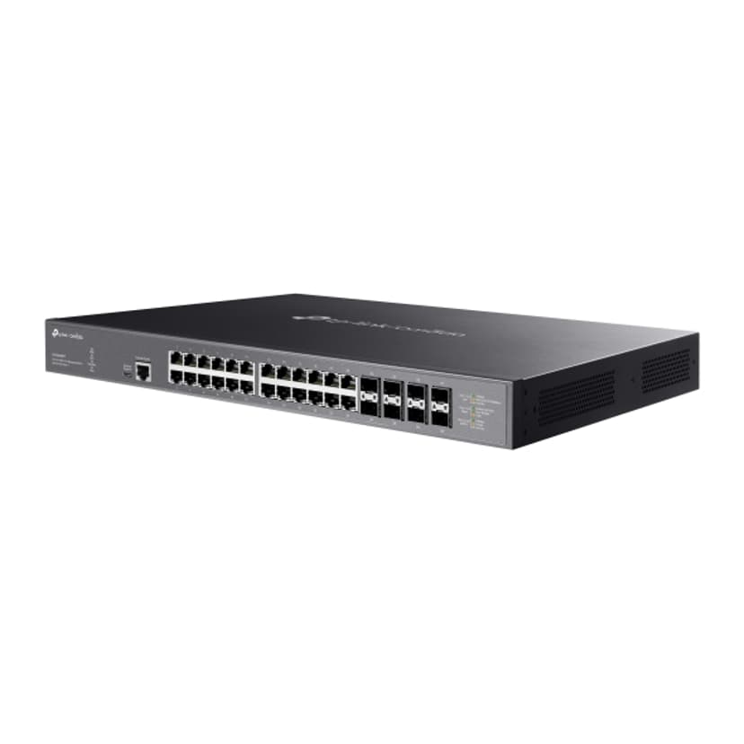 TP-Link Omada SX3832MPP netværksswitch Managed L2+ 10G Ethernet (100/1000/10000) Power over Ethernet (PoE) DIN skinne Sort
