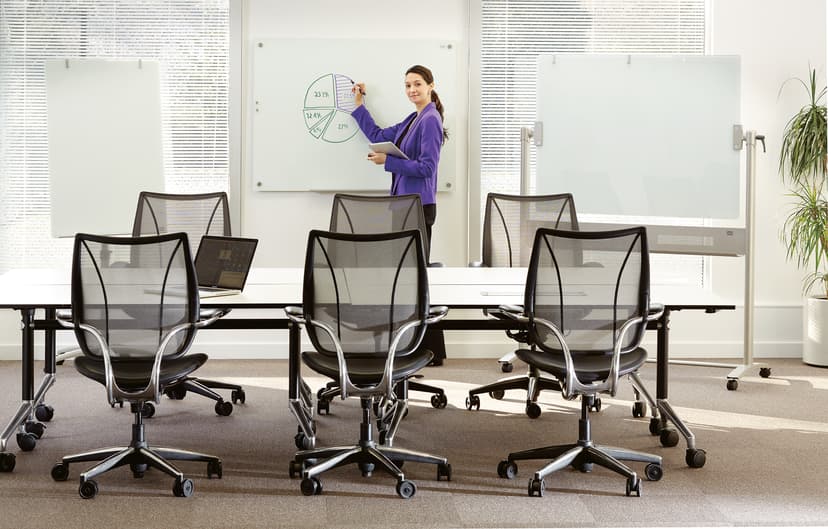 Nobo Flipchart Mobile Glas 70x100cm