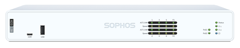 Sophos XGS 138 firewall (hardware) 19,1 Gbit/sek.