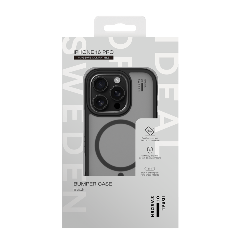 iDeal of Sweden Bumper Case MagSafe iPhone 16 Pro Svart