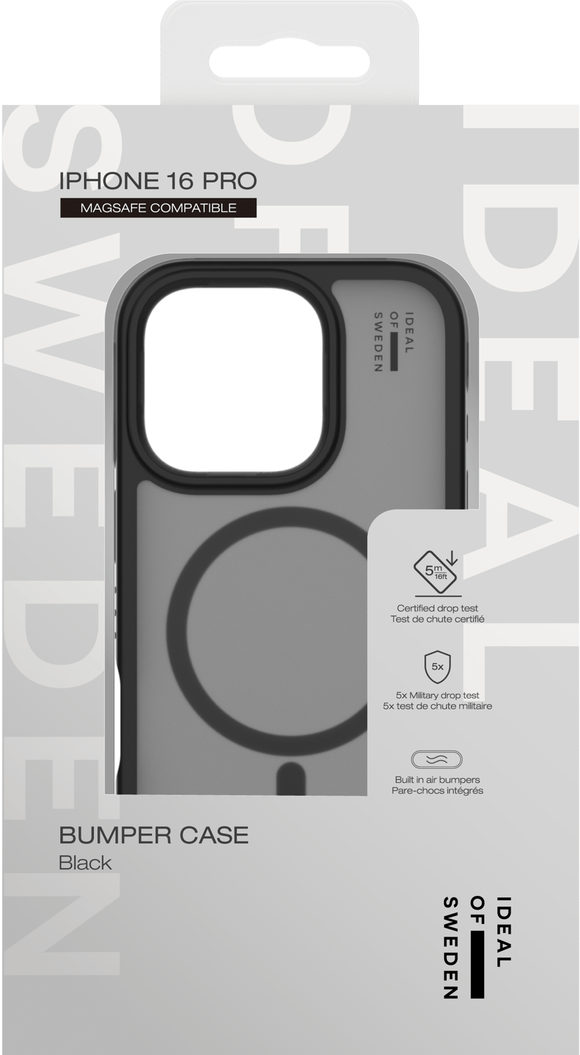 iDeal of Sweden Bumper Case MagSafe iPhone 16 Pro Svart