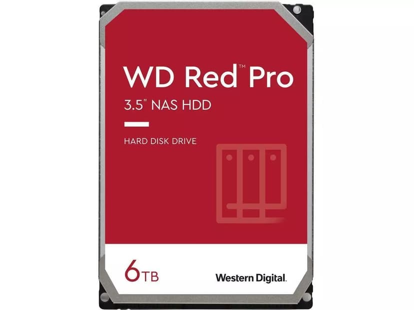 WD Red Pro 6TB 3.5" 7200r/min SATA 6.0 Gbit/s Harddisk