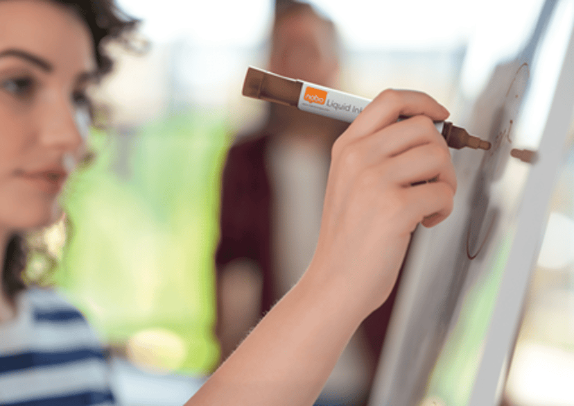 Nobo Pennen Vloeibare Inkt Balpen Gemengde Kleuren 10st - Whiteboard