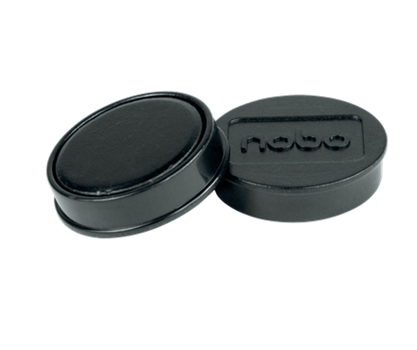 Nobo Magneter Svart 32mm 10st - Whiteboard