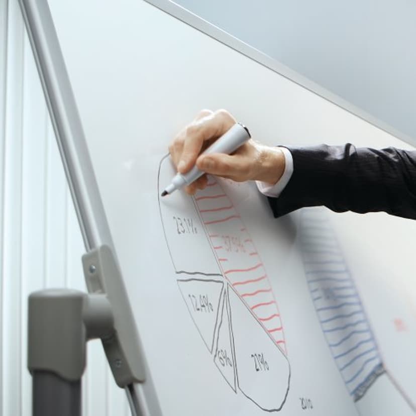 Nobo Whiteboard Mobile Staal Magnetisch 120x90cm