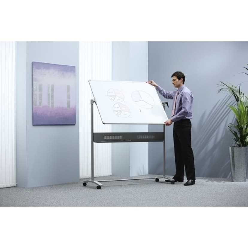 Nobo Whiteboard Mobile Steel Magnetisk 120x90cm