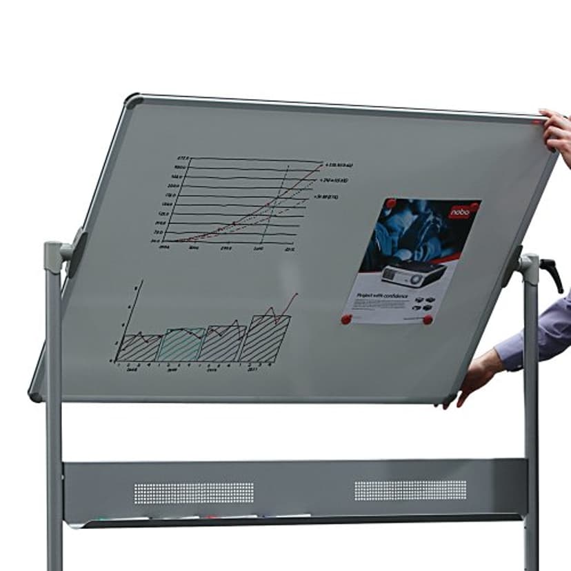 Nobo Whiteboard Mobile Staal Magnetisch 120x90cm
