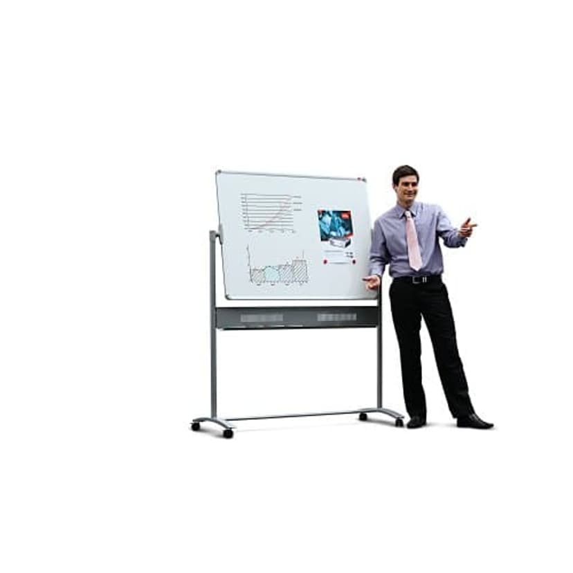 Nobo Whiteboard Mobile Staal Magnetisch 120x90cm