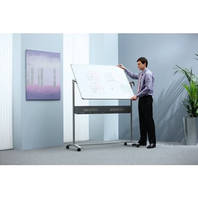 Nobo Whiteboard Mobile Staal Magnetisch 120x90cm
