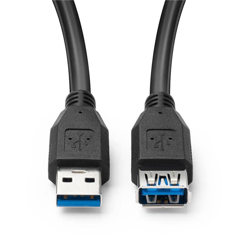 Microconnect USB-A  3.2 Gen1 Extension 2m USB A USB A Sort