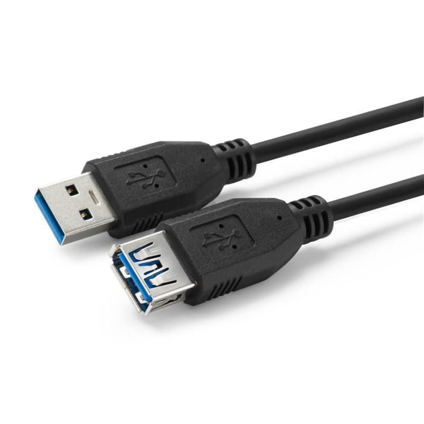 Microconnect USB-A  3.2 Gen1 Extension 2m USB-A USB-A Svart