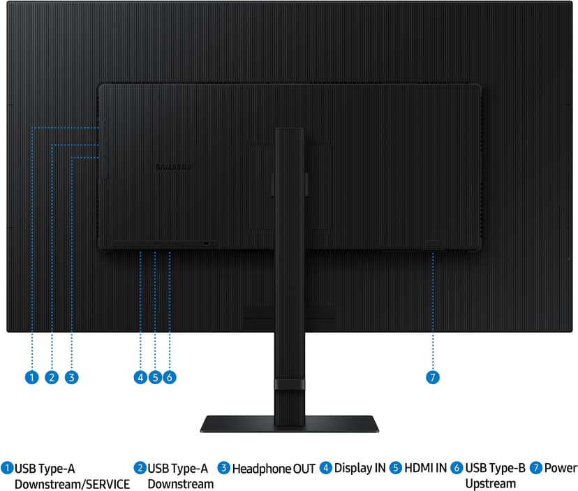 Samsung ViewFinity S80D - (Fyndvara klass 3) 37" 3840 × 2160pixels IPS 16:9 60Hz
