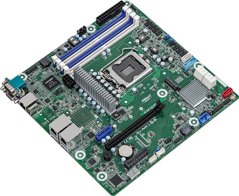 ASRock E3C252D4U emolevy Intel C252 LGA 1200 (Socket H5) mikro ATX LGA 1200 Micro-ATX
