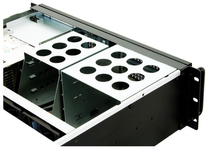 Chieftec PC-Chassi 19" 3U UNC-310RS 1X500w Black Rack Svart