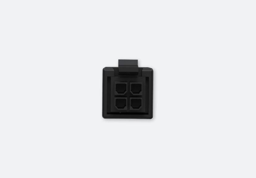 Teltonika 4-pin to 4-pin power cable Sort 1 m 4-polet 1m. 4-polet 4-polet Sort