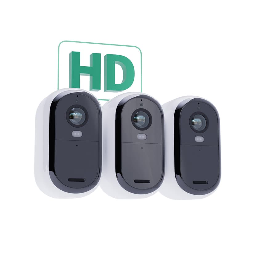 Arlo Essential 2 2K Udendørs Kamera Hvid 3-Pack