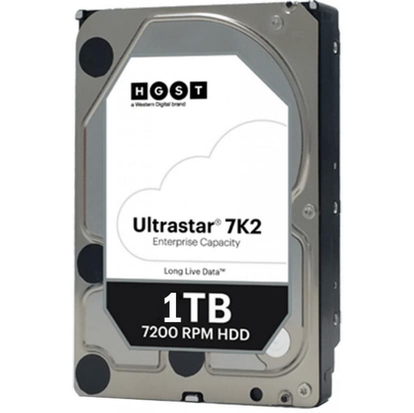WD Ultrastar 7K2 1TB 3.5" 7200r/min SATA 6.0 Gbit/s HDD
