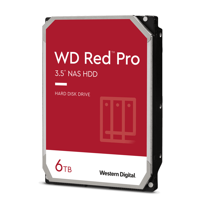 WD Red Pro 6TB 3.5" 7200r/min SATA 6.0 Gbit/s Harddisk