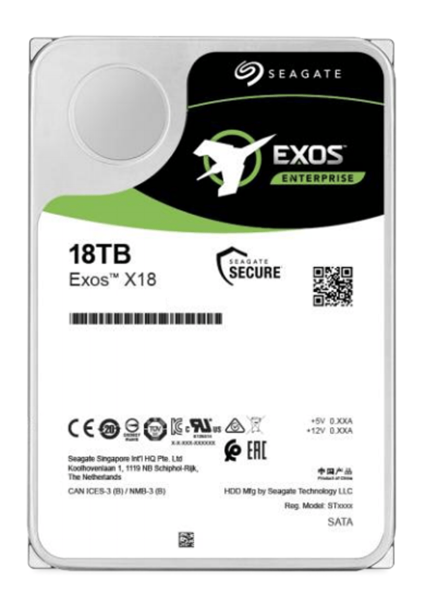 Seagate EXOS X18 18TB 512E/4KN 3.5" 7200r/min SAS HDD