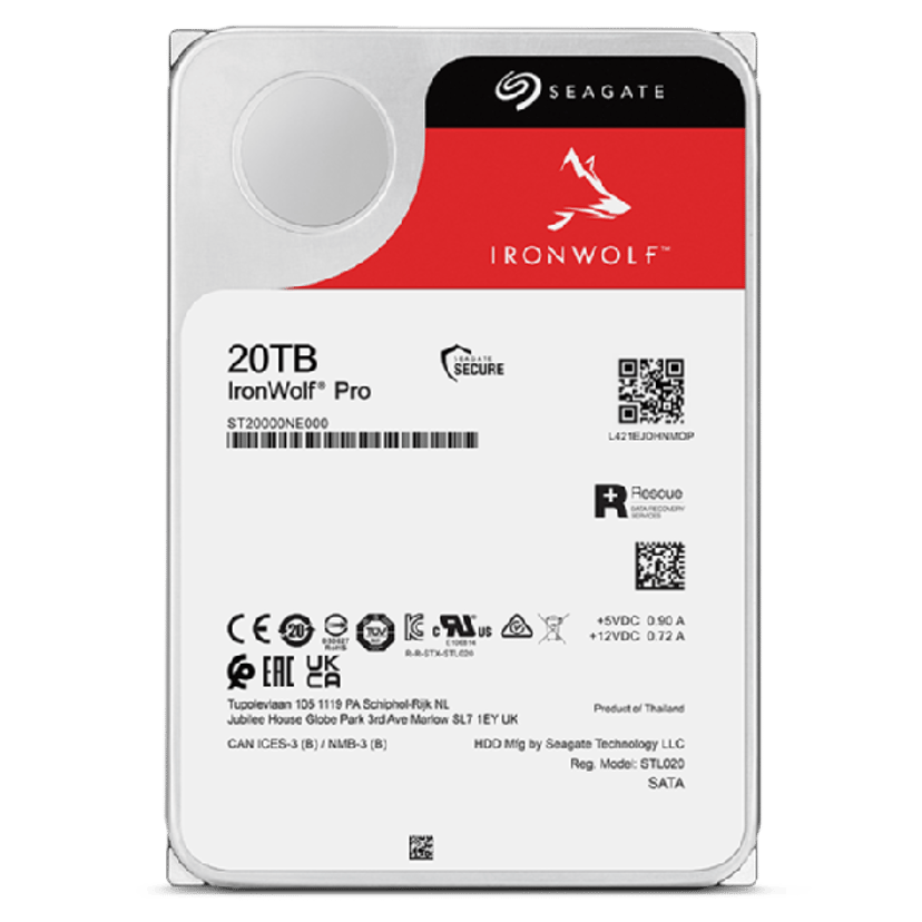 Seagate IronWolf Pro NT 20TB 3.5" 7200r/min HDD