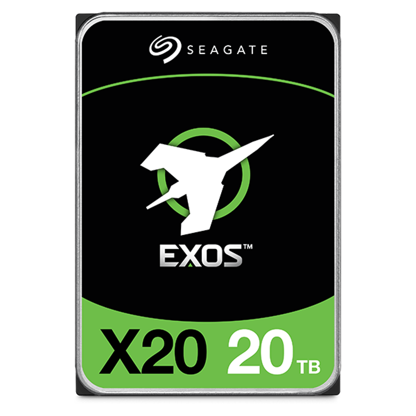 Seagate EXOS X20 20TB 512E/4KN 3.5" 7200r/min SATA 6.0 Gbit/s Harddisk