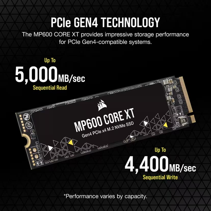 Corsair MP600 CORE XT 4TB SSD M.2 PCIe 4.0