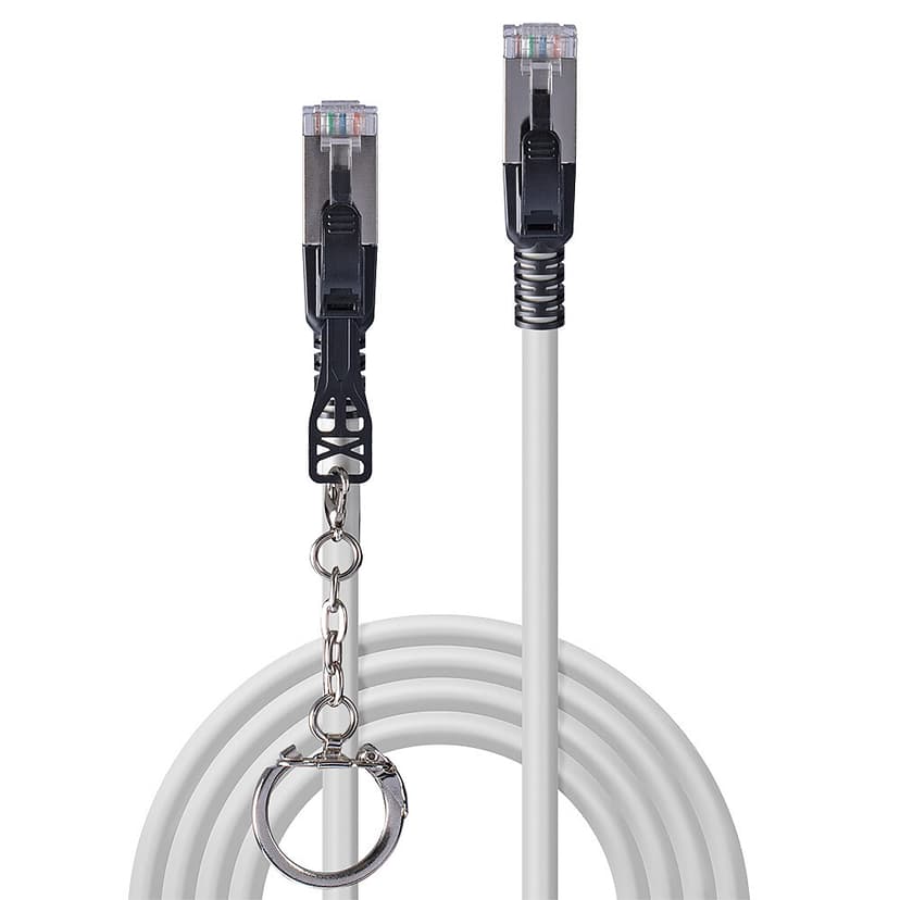 Lindy Security Network Cable 0.3M RJ-45 Cat6a 0.3m Grijs
