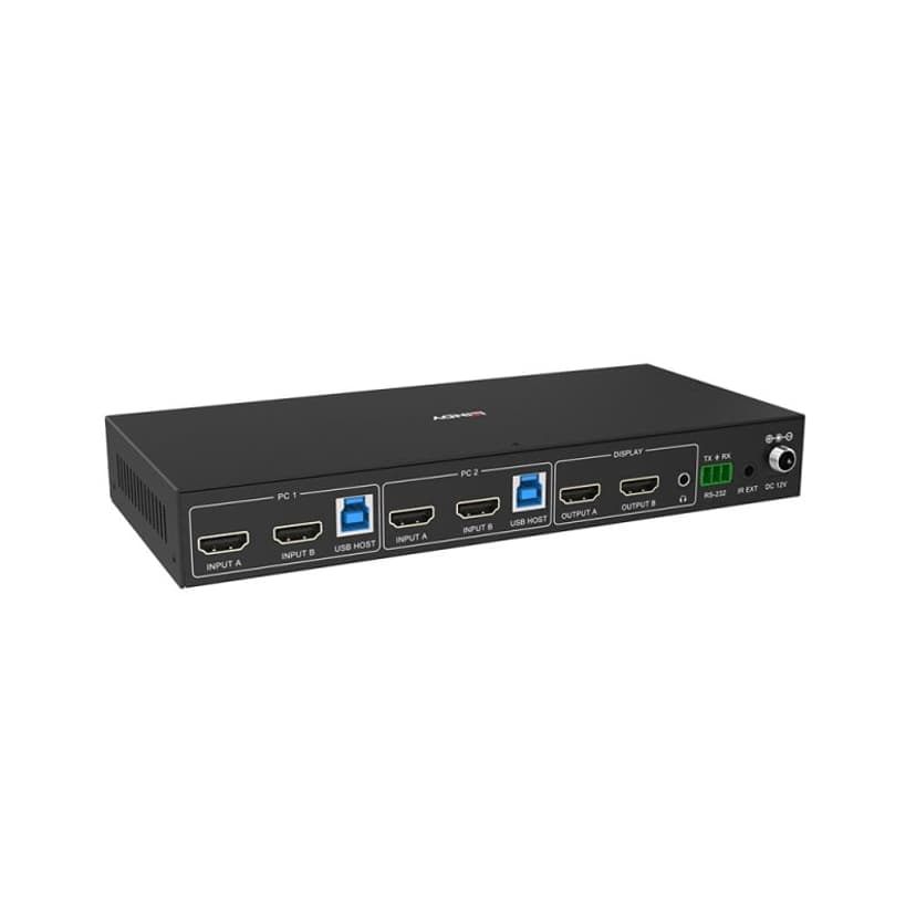 Lindy 39314 KVM-kytkin musta