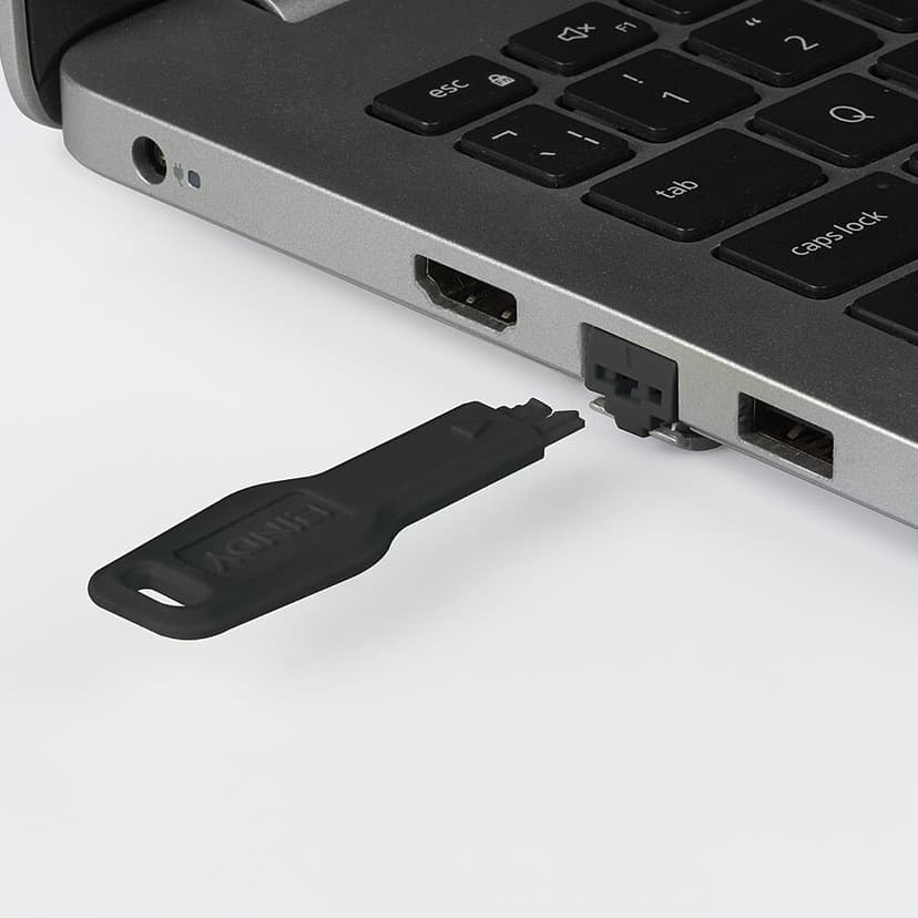 Lindy 47890 portin lukitsin Portinlukitsin RJ-45 musta Akryylinitriilibutadieenistyreeni (ABS)