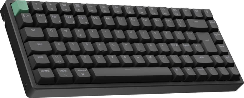 Keychron K2 HE QMK Kablet og trådløs Gateron Double-Rail Magnetic Nebula Nordisk