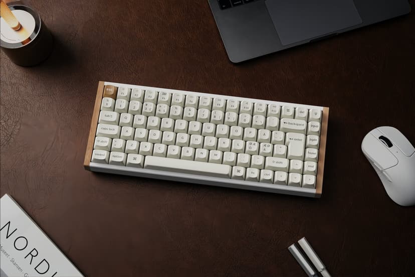 Keychron K2 HE SE QMK Wood Trådbunden och trådlös Gateron Double-Rail Magnetic Nebula Nordisk