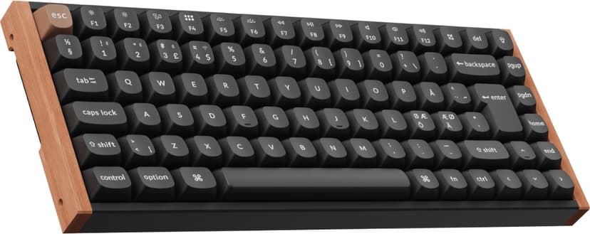 Keychron K2 HE SE QMK Wood Kablet og trådløst Gateron Double-Rail Magnetic Nebula Nordisk