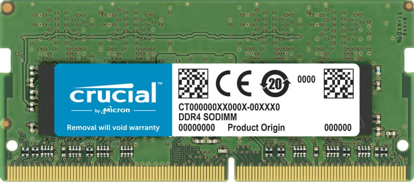 Crucial CT32G4SFD832A minnemodul 32 GB 1 x 32 GB DDR4 3200 MHz 32GB 3200MHz DDR4 260-pin SO-DIMM