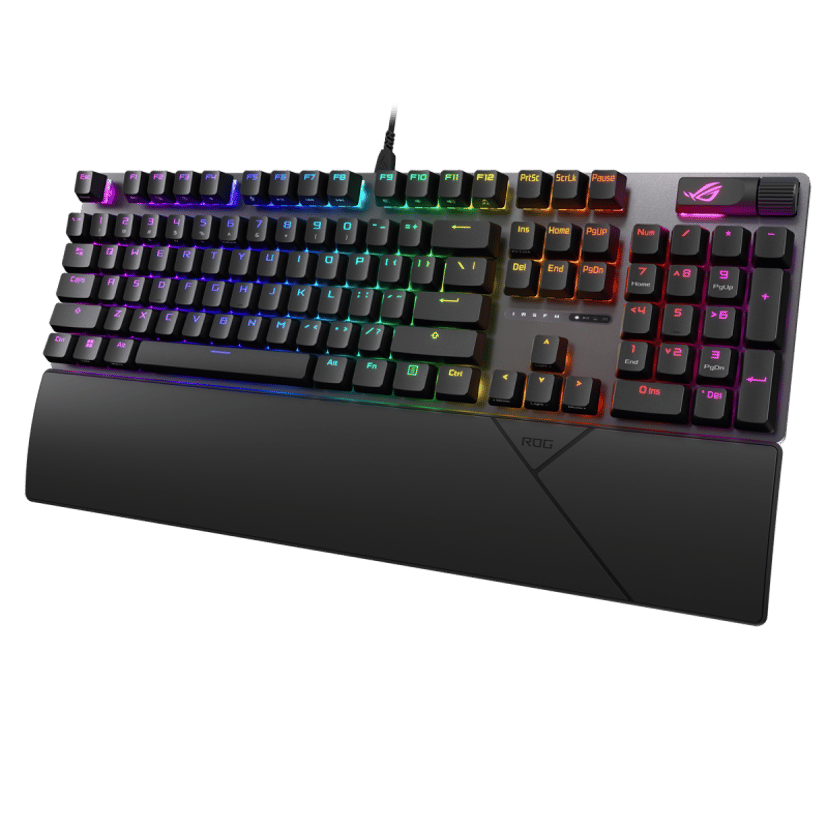 ASUS ROG Strix Scope II tastatur Spilling USB + trådløs (RF) Sort Kablet ROG NX Snow Nordisk