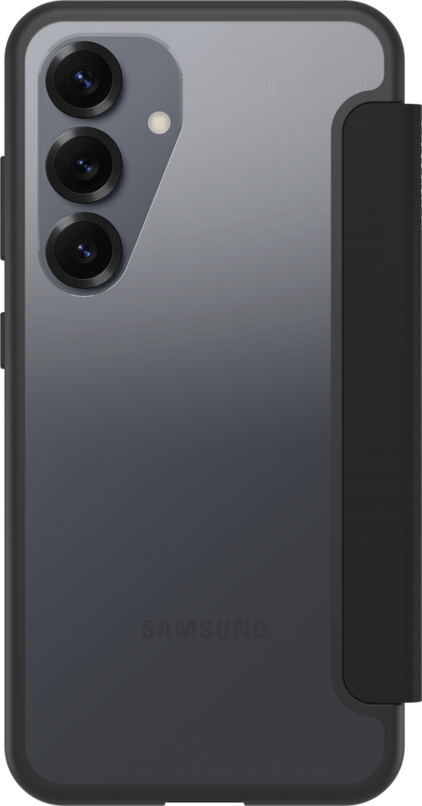 Otterbox React Folio Samsung Galaxy S25 Gjennomsiktig, Svart