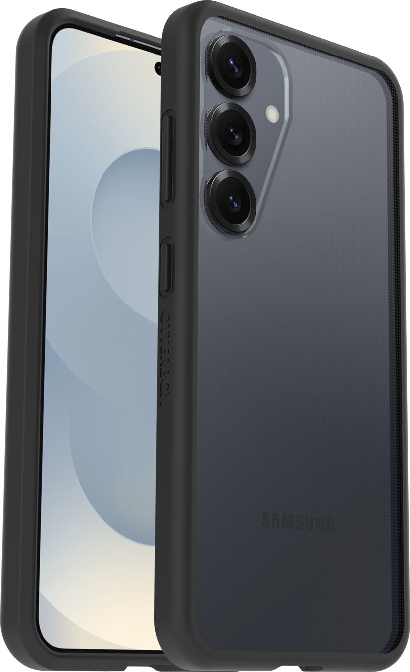 Otterbox React Series Samsung Galaxy S25 Läpinäkyvä, Musta