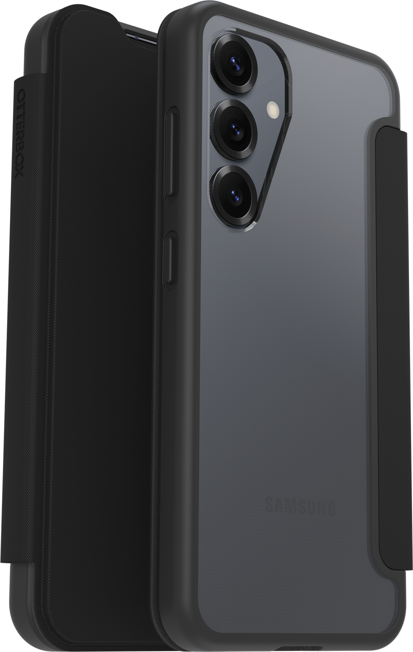 Otterbox React Folio Samsung Galaxy S25 Svart, Transparent