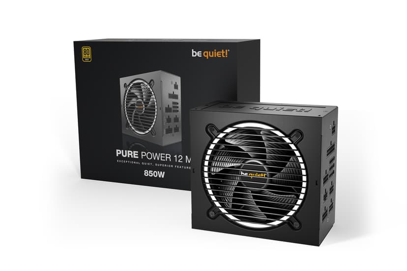 be quiet! Pure Power 12 M 850W ATX 80+ Gold Strømforsyning