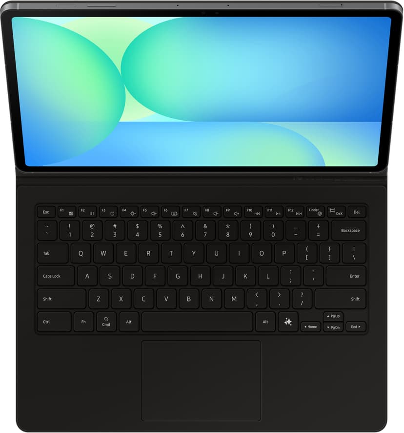 Samsung Book Cover Keyboard AI Key Samsung Galaxy Tab S10 FE+ Nordisk Svart