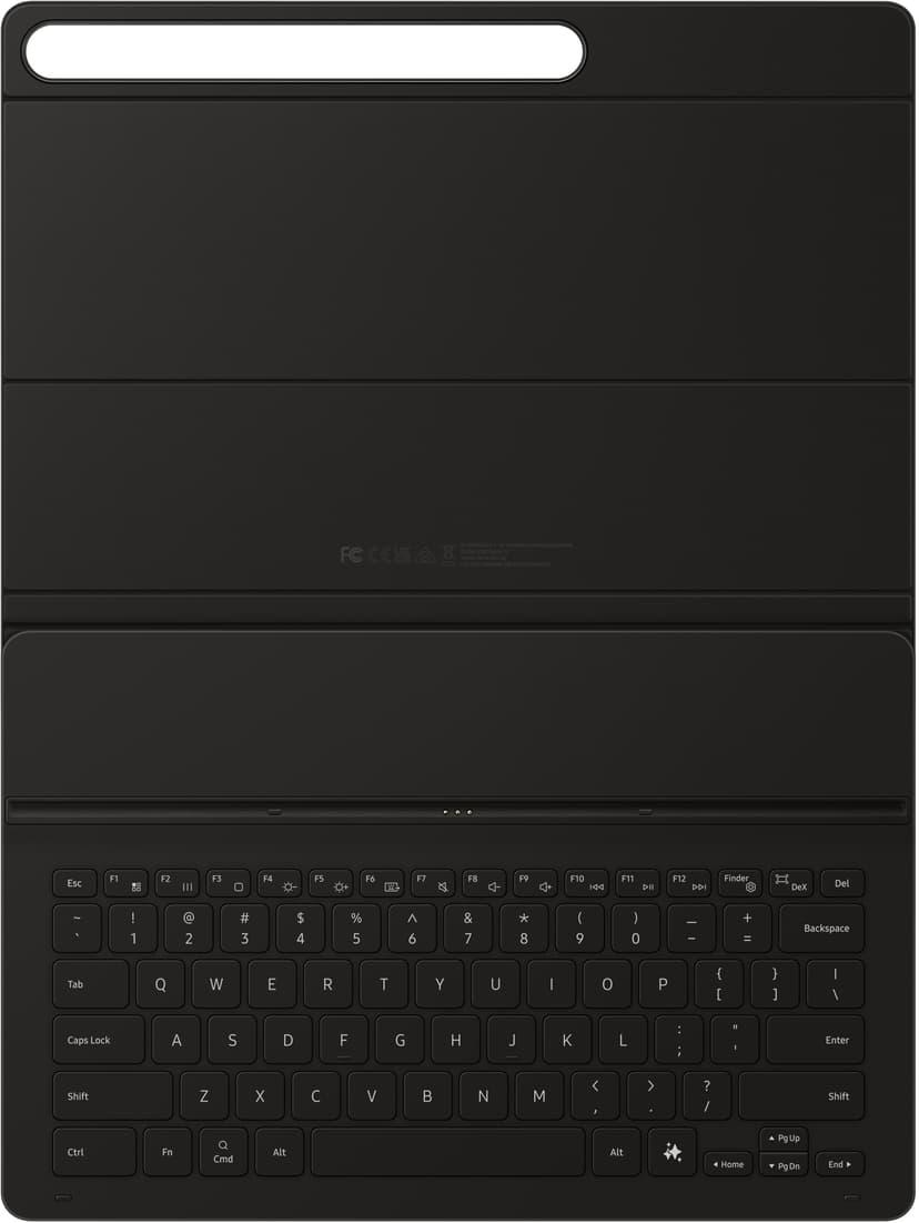 Samsung Book Cover Keyboard Slim AI Key Samsung Galaxy Tab S10 FE+ Nordisk Svart
