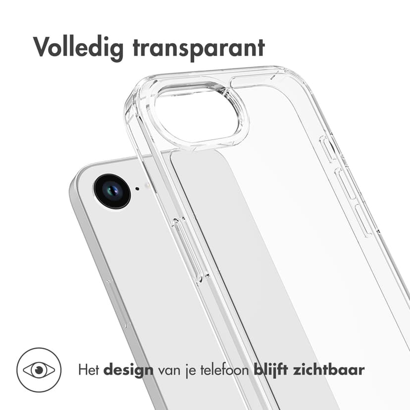 Accezz Ruggedized Case iPhone 16e Transparant