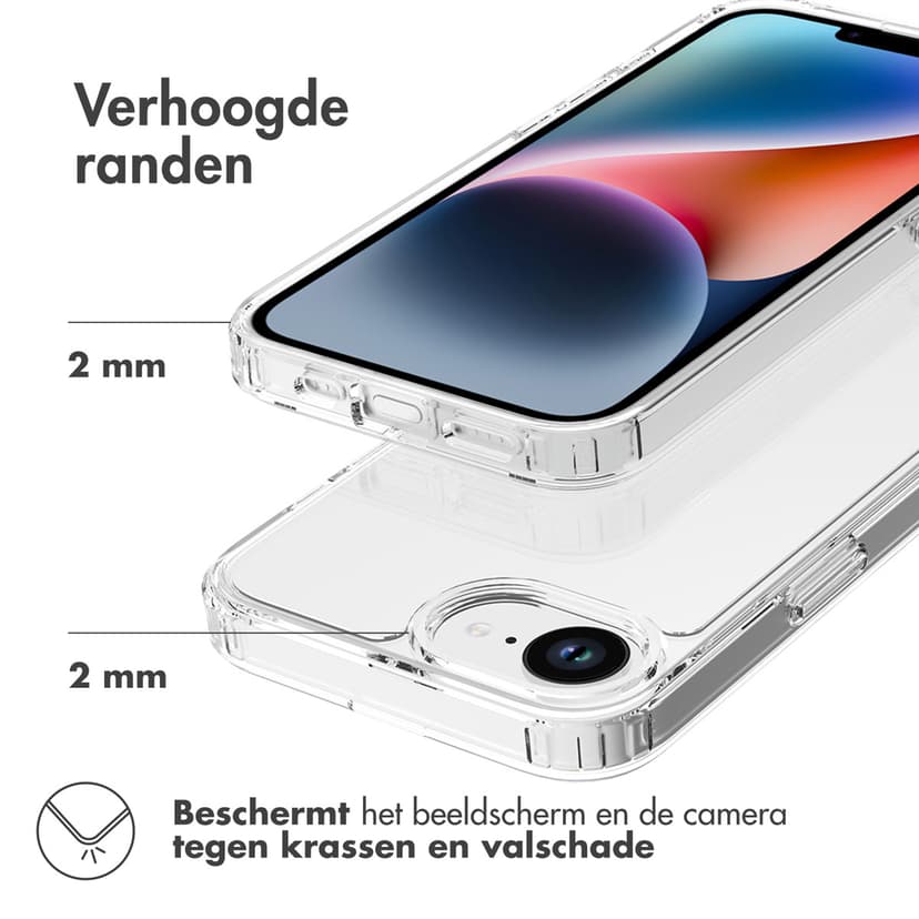 Accezz Ruggedized Case iPhone 16e Transparant