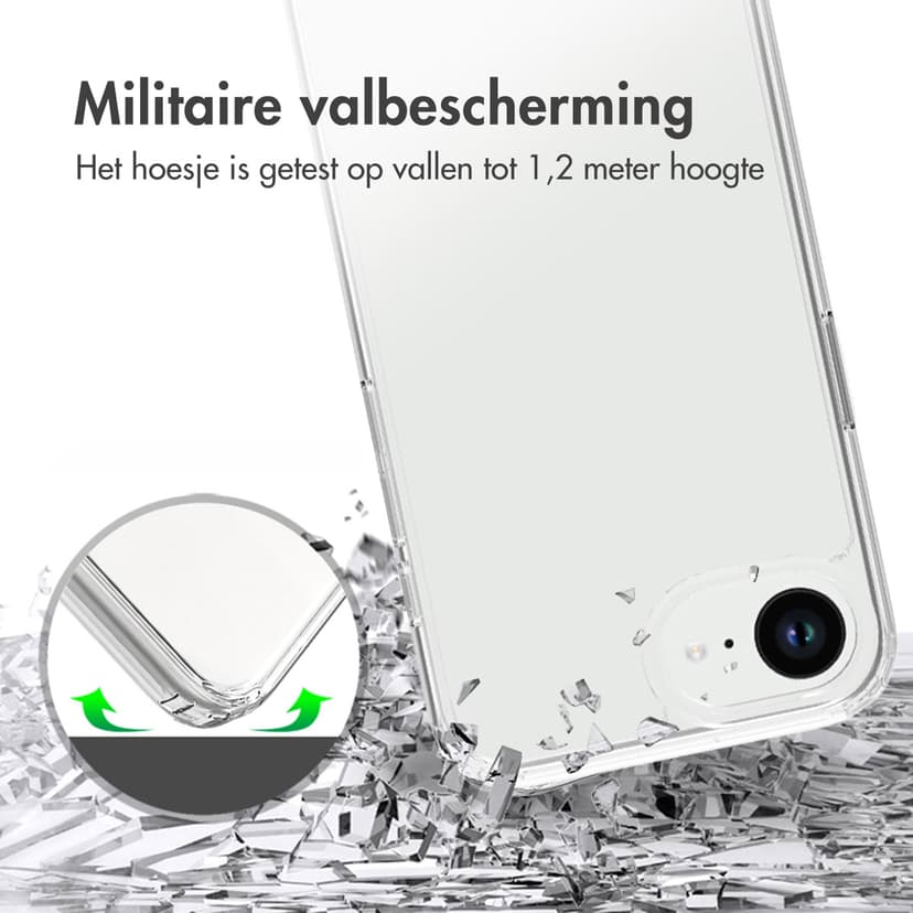 Accezz Ruggedized Case iPhone 16e Transparant