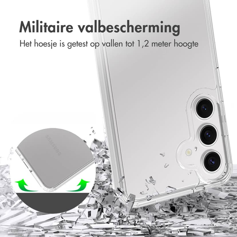 Accezz Ruggedized Case Samsung Galaxy S25 Transparant