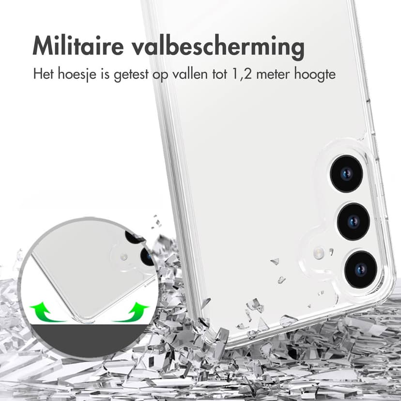 Accezz Ruggedized Case Samsung Galaxy S24 Transparant