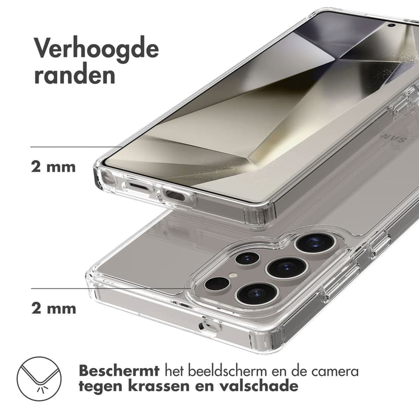 Accezz Ruggedized Case Samsung Galaxy S25 Ultra Transparant
